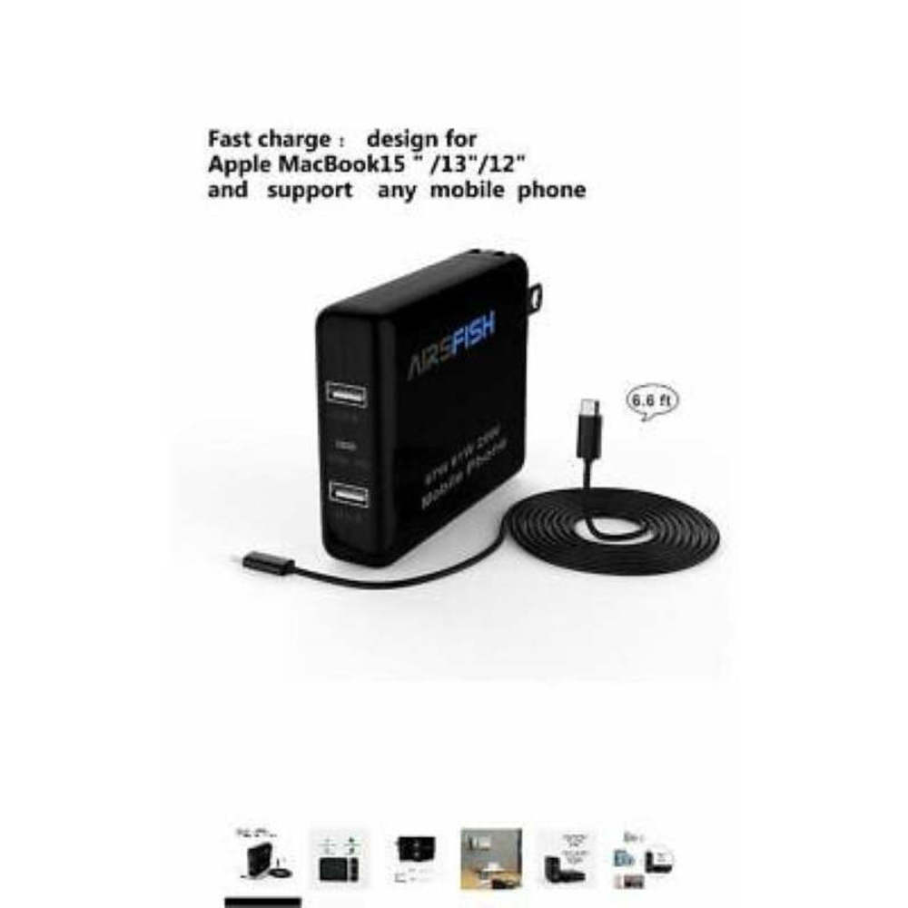 Macbook Pro charger 61W/87W, iPhone Fast Charger, AirsFish U